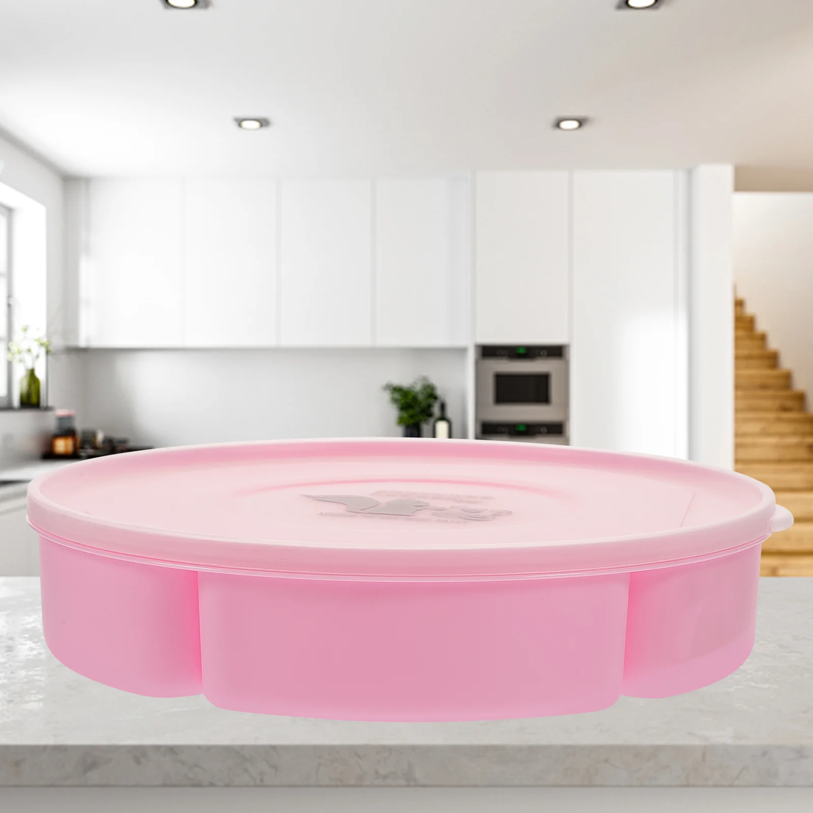 

Snack Serving Trays Serving Platters Divided Serving Tray Plastic Food Platter with Lid Divided Fruit Plates Round Serving Tray