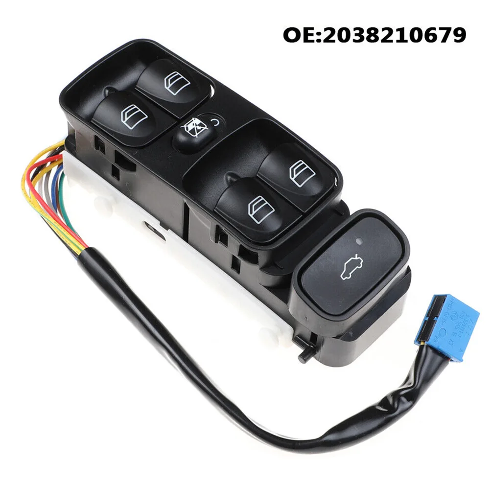 

Door Glass Control Switch C-Class W203 C Brand New Easy To Install Electric Front High Quality 2038210679 Black
