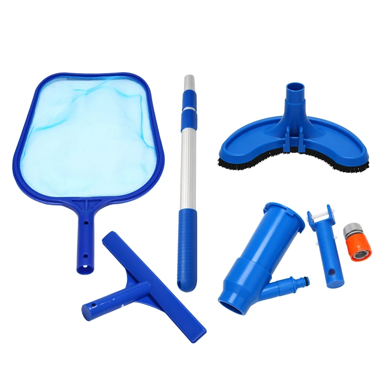 

Pool Cleaning Kit Pool Vacuum Cleaner Skimmer Net With Fine Mesh Netting Cleaning Tool For Above Ground Pools Spas
