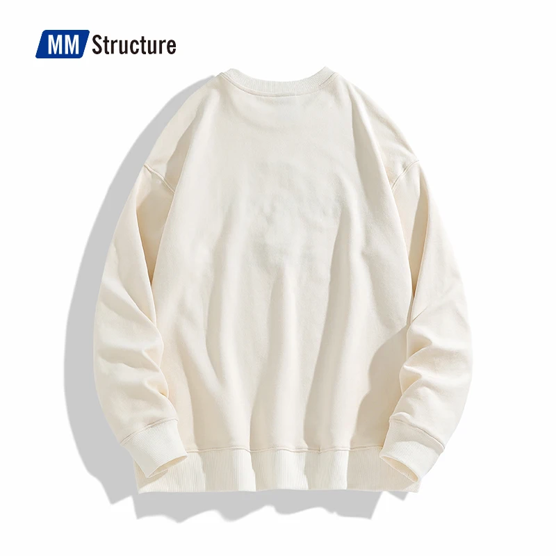 Свитшот мужской с вышивкой логотипа модная Толстовка Оверсайз в стиле Харадзюку