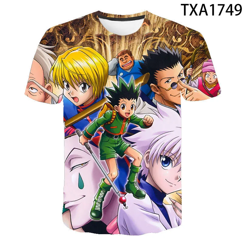 

Cartoon Hunter x Hunter 3D T Shirts Casual Boy girl Kids Fashion Streetwear Printed T-shirt Men Women Children Cool Tops Tee
