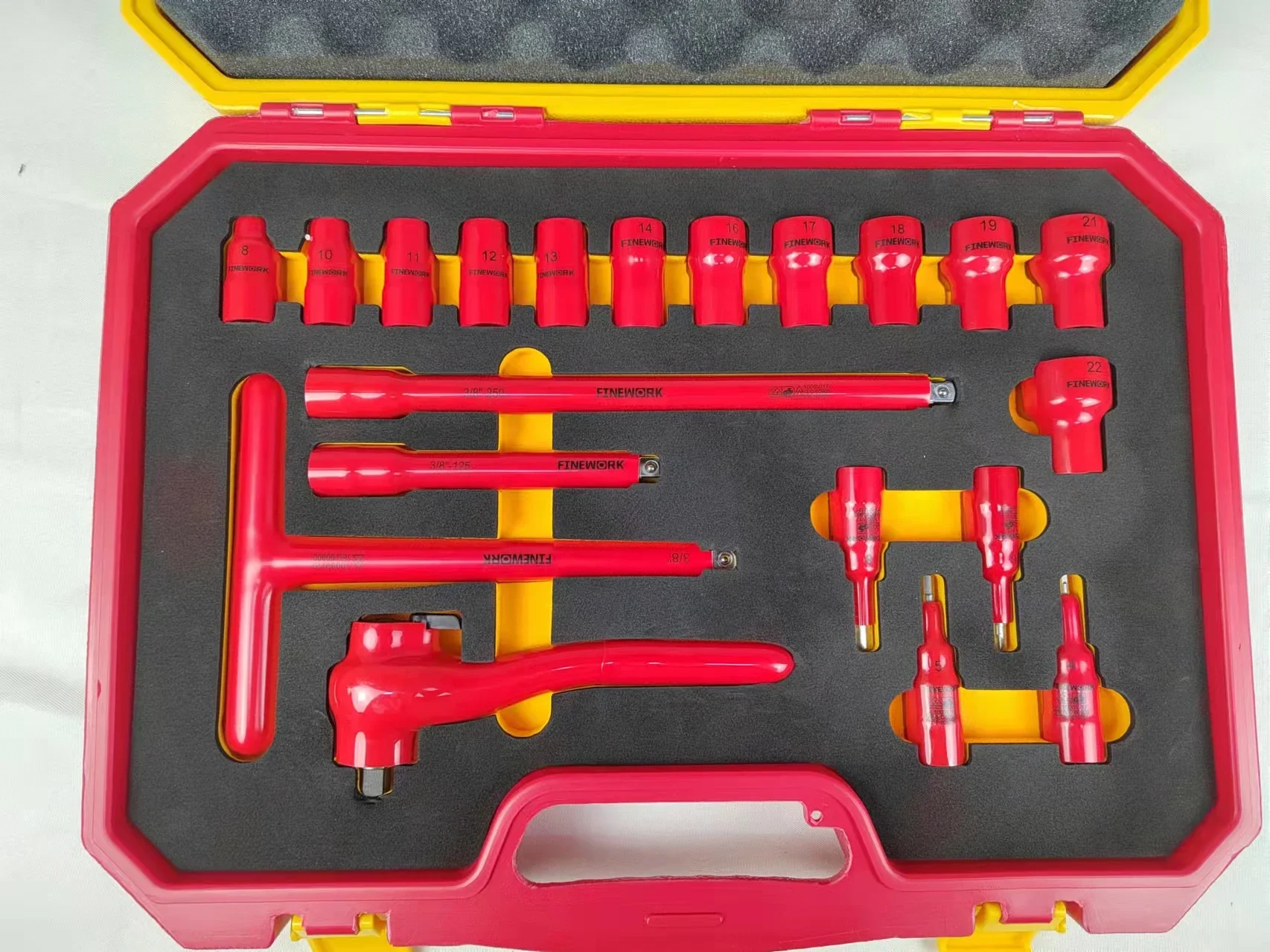 99LB002 Finework ABS противоударный 18 шт. 1000 В изолированный набор ручных инструментов Vde