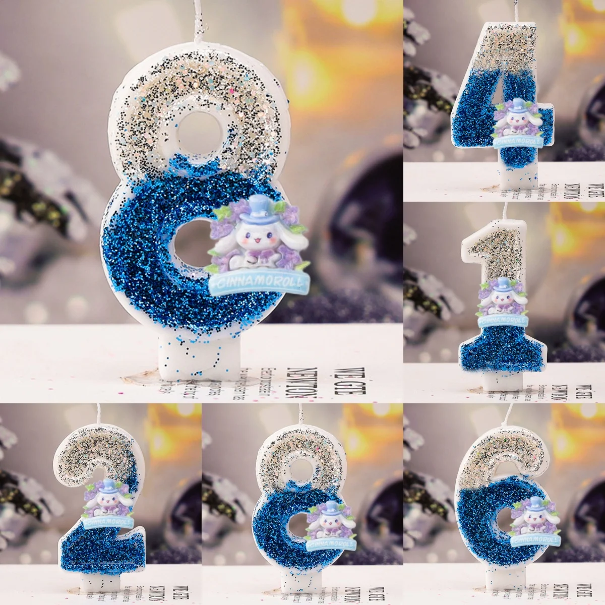 Sanrio Kawaii Cinnamoroll Hello Kitty Kuromi тема креативная цифровая свеча атмосфера мультфильм