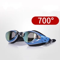prescription myopia professional silicone swimming goggles anti fog electroplating uv surf glasses for men women diving glasses