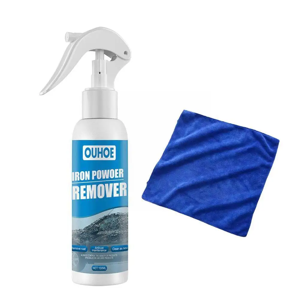 

Car Rust Remover Spray Metal Chrome Paint Cleaner Car Powder Rust Cleaning Iron Maintenance 100/30ml Spray Remover M2V1