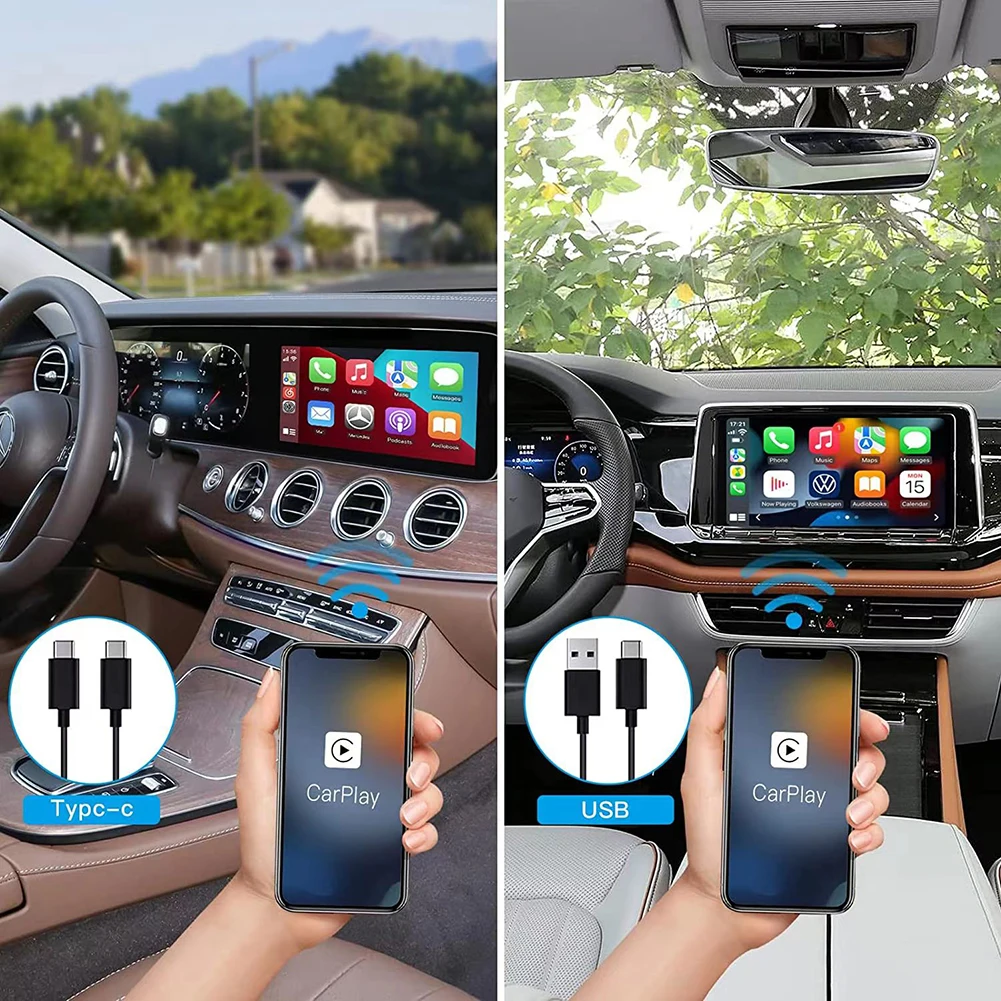 

Wireless Carplay Adapter Activator Dongle Fit For Carplay Plug & Play Car Multimedia Player For Porsche/ For Volvo/ For Benz