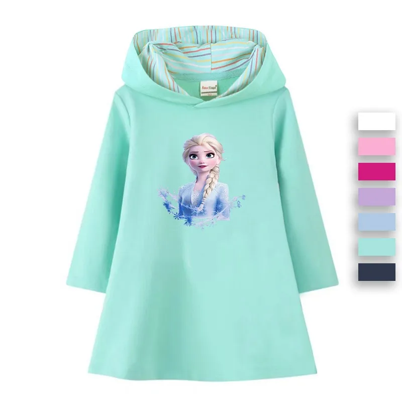 Новинка детская одежда хлопковое платье для маленьких девочек с диснеевским