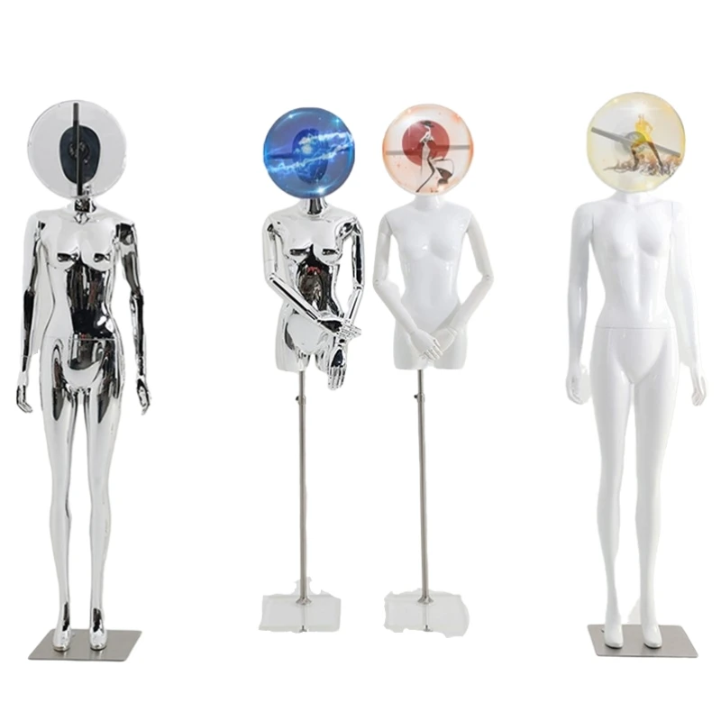 Naked Eye 3D Holographic Fan Screen Advertising  Female & Male Mannequin Three-Dimensional High-definition Dummy Props Model enlarge