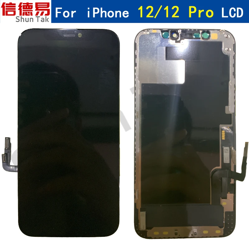 

100% New OLED LCD Screen For iPhone 12 12 Pro LCD Screen Digitizer Replacement Assembly With 3D Touch True Tones