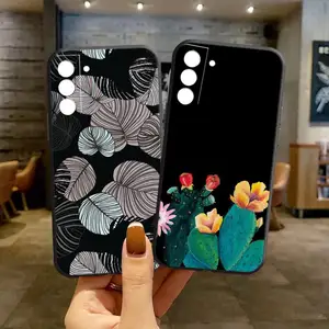 Flowers And Leaves Phone Case For Samsung S20 Ultra S22 S8 Plus S21 S10 S9 S20 FE S10E Ultra LiteS10 in Pakistan