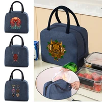 lunch bag insulated picnic carry case thermal portable lunch box bento pouch monster print new lunch container food storage bags
