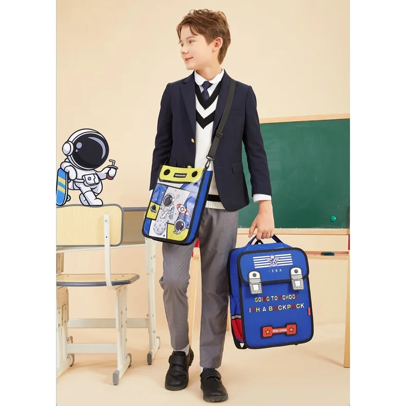 Children Anime Backpacks New Cartoon Princess Girls Mermaid Unicorn Boys Dinosaur Space School Bags with Tutorial Bags All-match