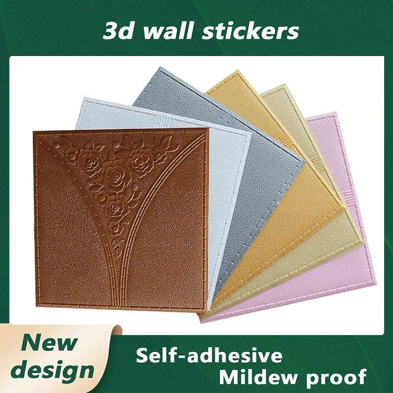 

12pcs JZH New Design Foam Self Adhesive 3D Panel Wall Decoration Waterproof 3D Wallpaper Living Room Bedroom Home Decoration