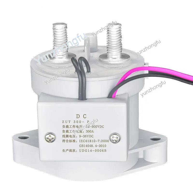 

High-Voltage Direct Current Contactor Relay 300a9v-36v Control 750V Electric Vehicle Master Switch Charging Pile