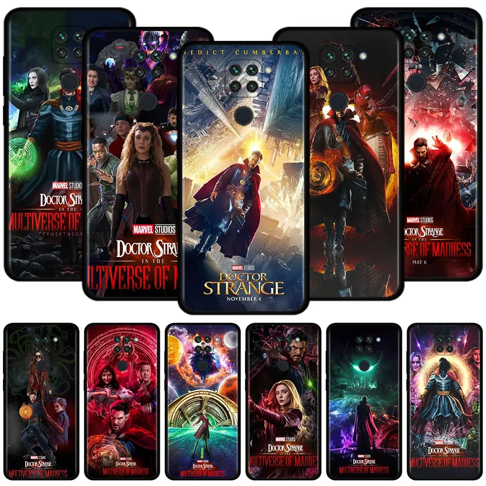 

Phone Case For Xiaomi Redmi Note 9S 9T 9 8T 11S 11T 11 10 8 Pro K40 10C 9A 9C K50 K40S Coque Marvel Doctor Strange Scarlet Witch