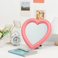 portable decorative room girls mirrors cosmetic mirror love heart wall hanging