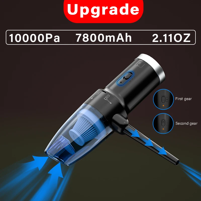 upgraded cordless electric compressed air duster blower vacuum 2 in 1replaces canned air spray cleaner for computer keyboard free global shipping