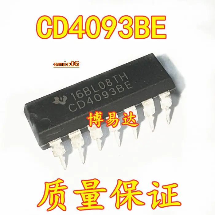 

10pieces Original stock CD4093 CD4093BE DIP-14