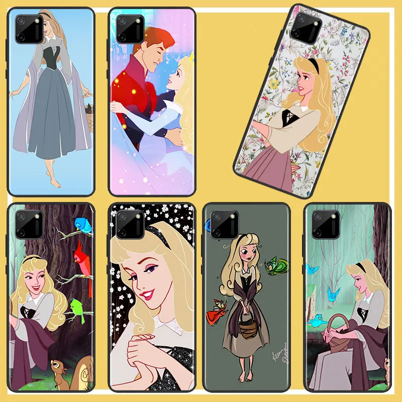 

Sleeping Beauty Phone Case For OPPO Find X2 X3 X5 Pro Lite Neo 5G Reno 4 5 6 7 Lite Z 4G 5G Pro SE Black luxury Funda Cover Back
