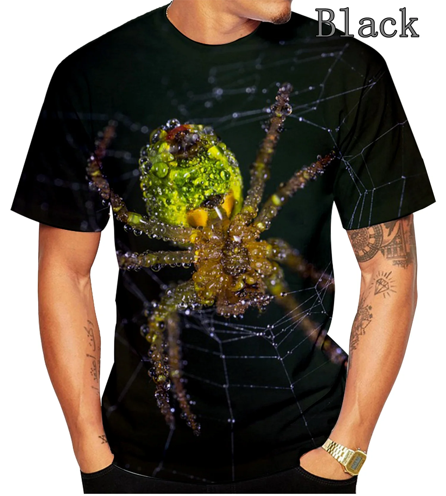 

2022 Summer Newest Women/Men Spider 3D Print T-shirt Breathable and Comfortable Soft T-shirt