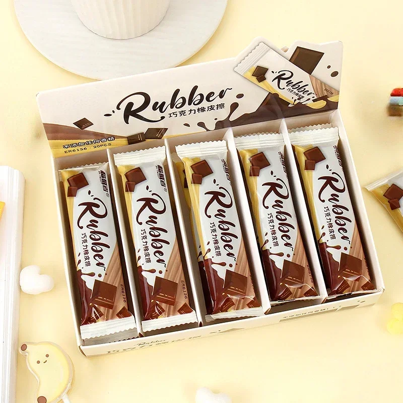 1/2 шт. кавайные резиновые ластики в форме шоколада ластик для коррекции письма