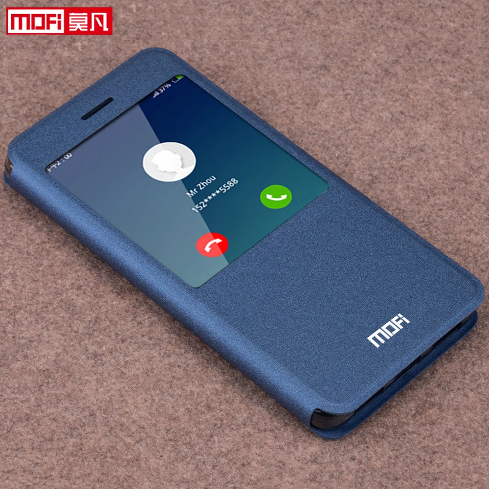 

flip for xiaomi redmi note 4x case stand leather window luxury 4X snapdragon 625 casefundas smart xiaomi redmi note 4x cover men