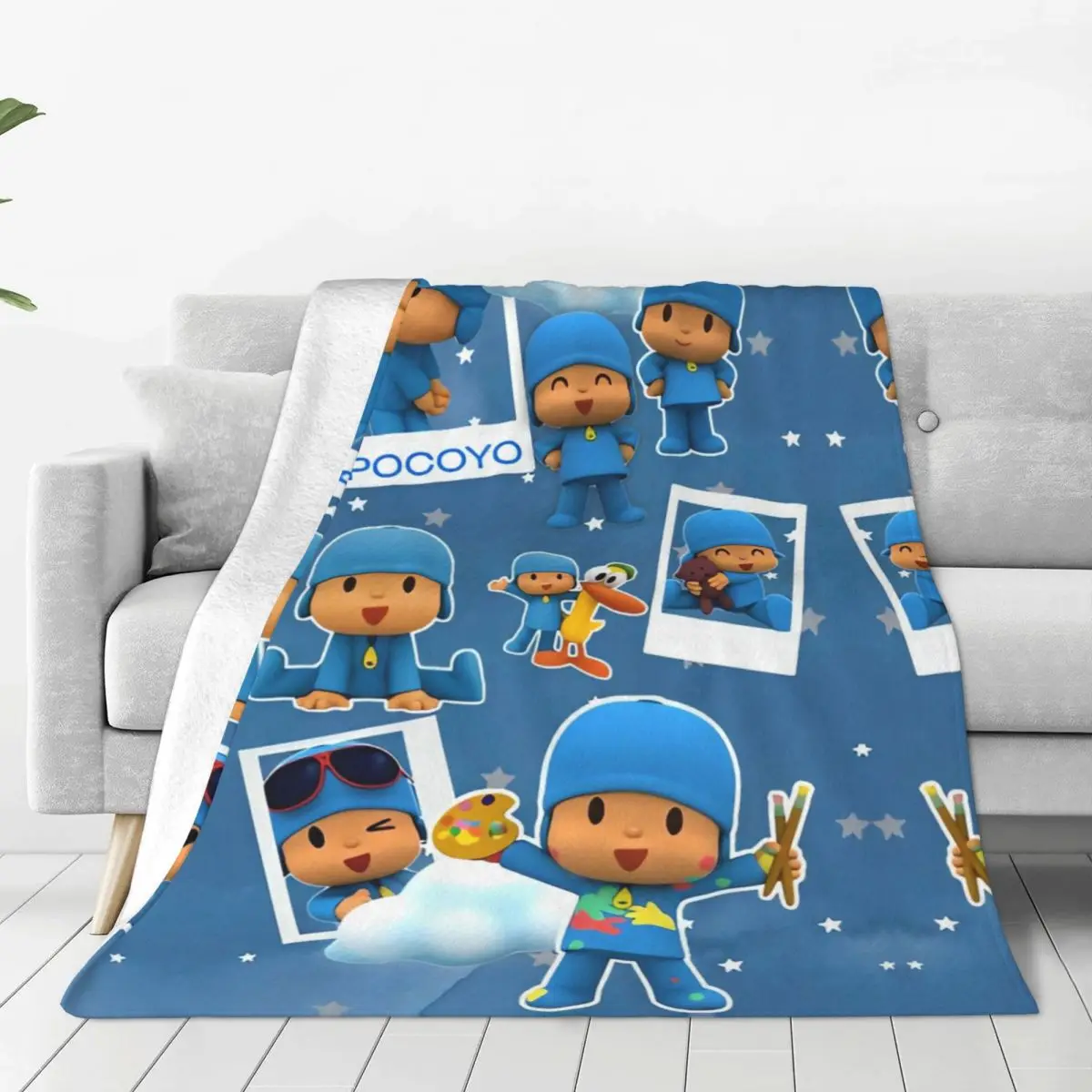 P-POCOYO Elly Pato Fred Lula Sleepy Bird (2) Одеяло Качественное теплое мягкое одеяло Весенний