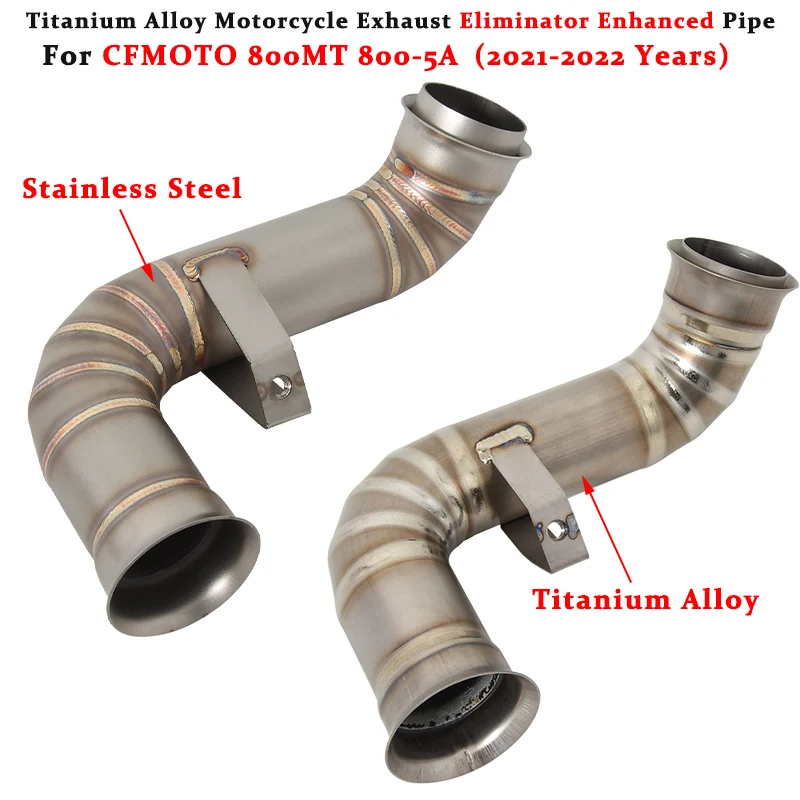 

Для мотоциклетной выхлопной системы CFMOTO 800MT 800-5A 2021 2022 Модифицированная Mufller из титанового сплава усовершенствованная средняя Соединительн...