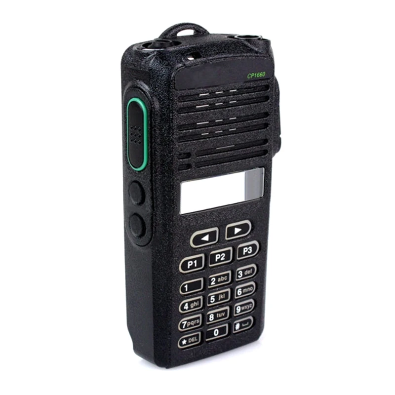 Walkie-talkie Shell with Key Switch Volume PTT Button Compatible with CP1660 EP350 Radio Handheld Walkie-talkie Shell