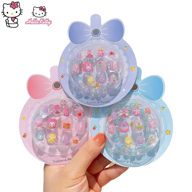 

Мультяшный Sanrios Hello Kittys Kuromi Kawaii Diy 3D патчи для ногтей браслет из бисера для девочек Симпатичные патчи для ногтей ювелирные изделия аксессуары Игрушка