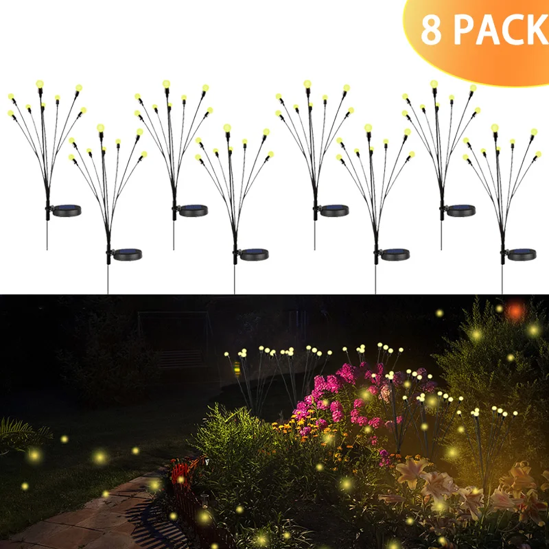 

Light Pathway Decoration Swaying Solar Firefly Firework Solar Lights Yard Patio Garden Waterproof Light Outdoor For