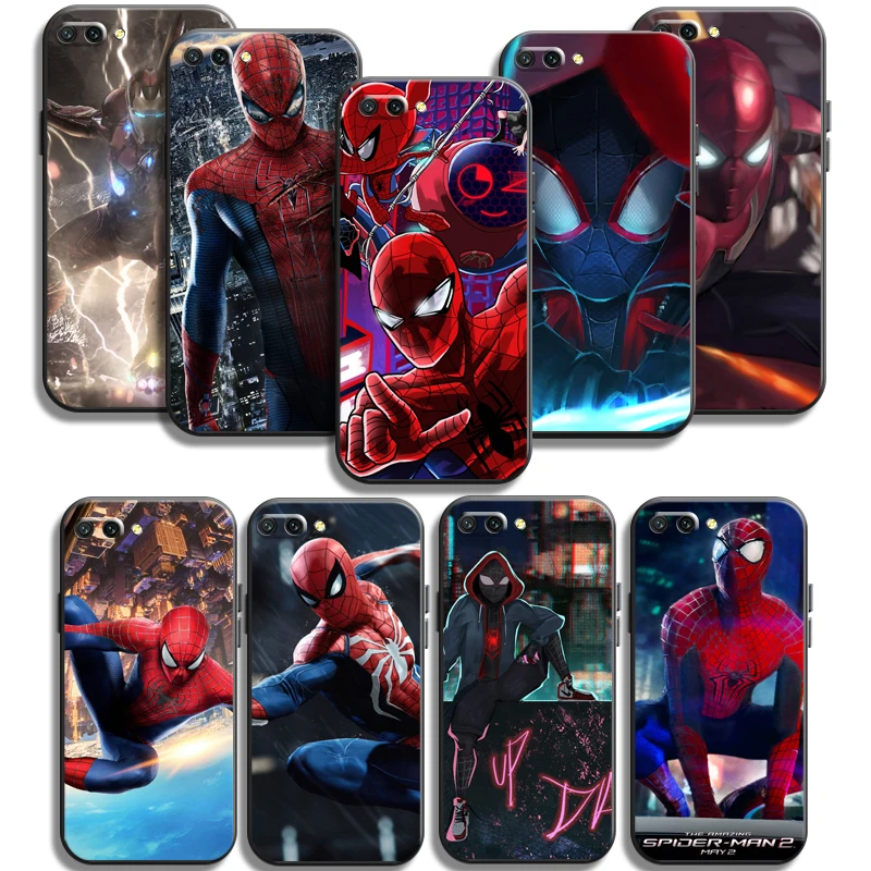 

Marvel Spiderman Phone Cases For Huawei Honor Y6 Y7 2019 Y9 2018 Y9 Prime 2019 Y9 2019 Y9A Funda Carcasa Coque Soft TPU