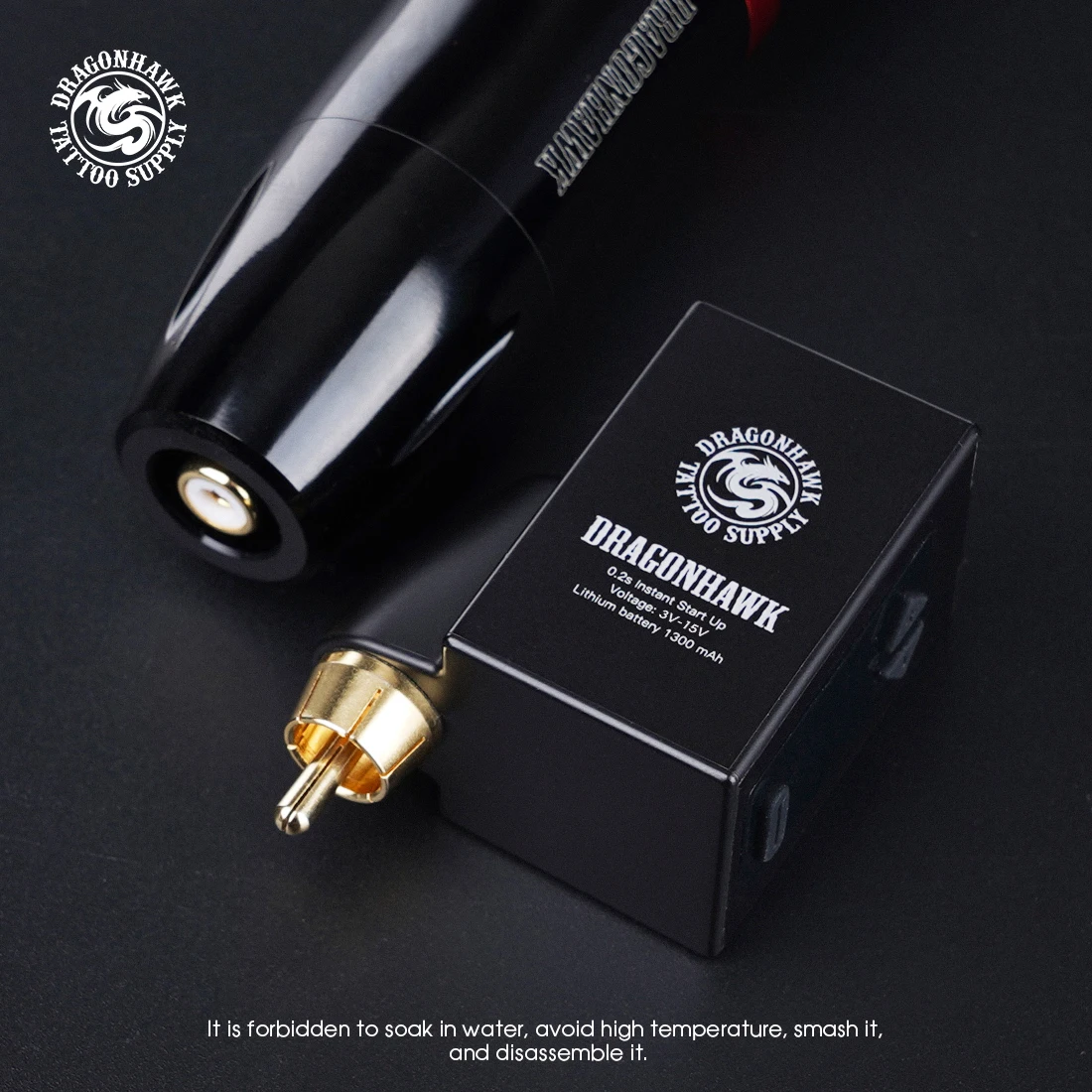Dragonhawk LCD Mini Wireless Battery Power for Tattoo Pen Machine  RCA Cord Permanent Makeup Power Supply Supplies