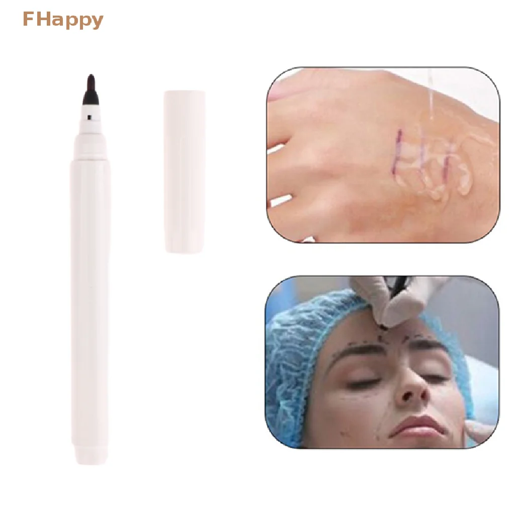 

1Pc Surgical Skin Marker for Eyebrow Skin Marker Pen Tattoo Skin Marker Measure Measuring Ruler Tool