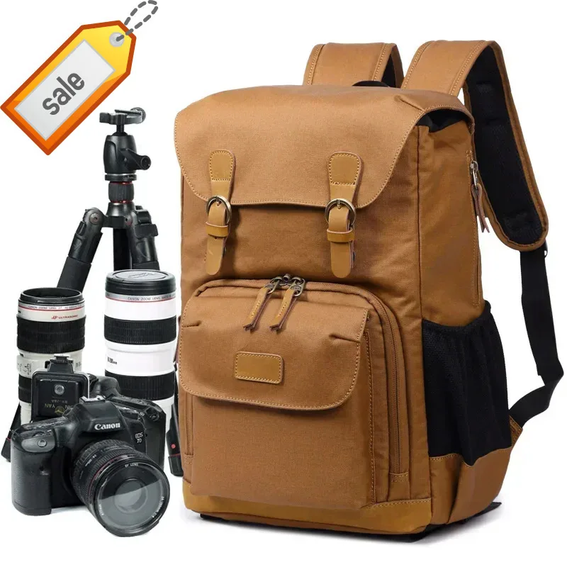 M165 Холщовый и кожаный многофункциональный ретро водонепроницаемый зеркальный