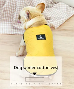 Winter Pet Dog Puppy Clothes Warm Vest Jacket Clothing Cold Weather Warm Dog Clothes Coat For Small Medium Large Dogs Bulldog