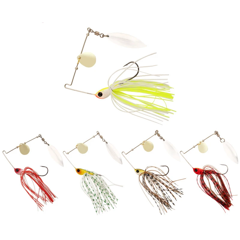 

3-pcs Luya Bait Cross-border New Composite Rotating Sequin 10.5g Fresh Water Sea Fishing Fake Bait Fishing Gear Package