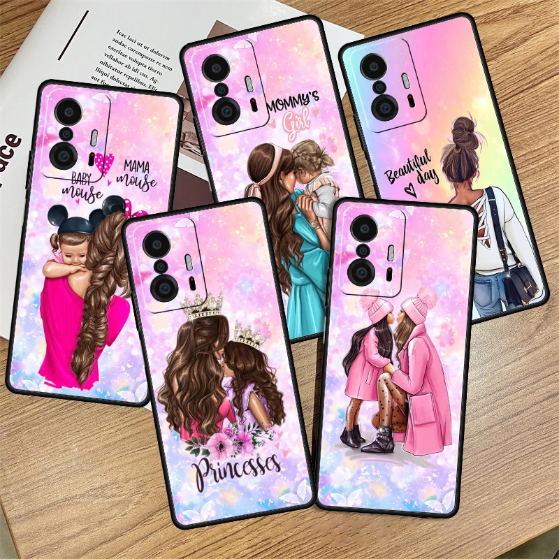 

Cover Case for Xiaomi Redmi K40 K40S K50 Gaming 11T 12 12X Pro Plus Shell Bag Soft Luxury Funda Fashion Original Mom And Baby
