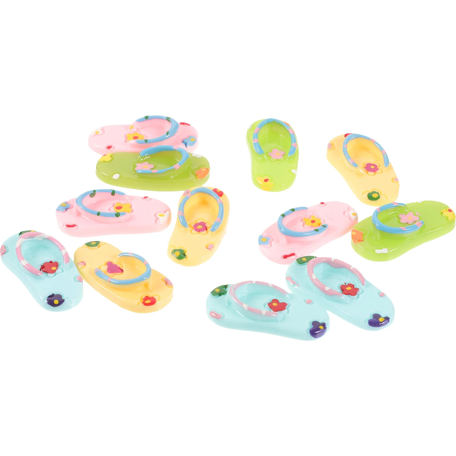 12 Pcs Accessories Kid Slippers Charms Jewelry Making Cartoon DIY Decorate Earring Resin Crafts Child
