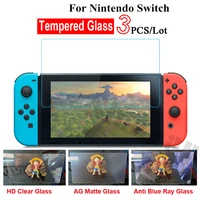 3pcs hd anti blue ray tempered glass screen protector for nintendo switch lite ag matte protective film for ns switch oled
