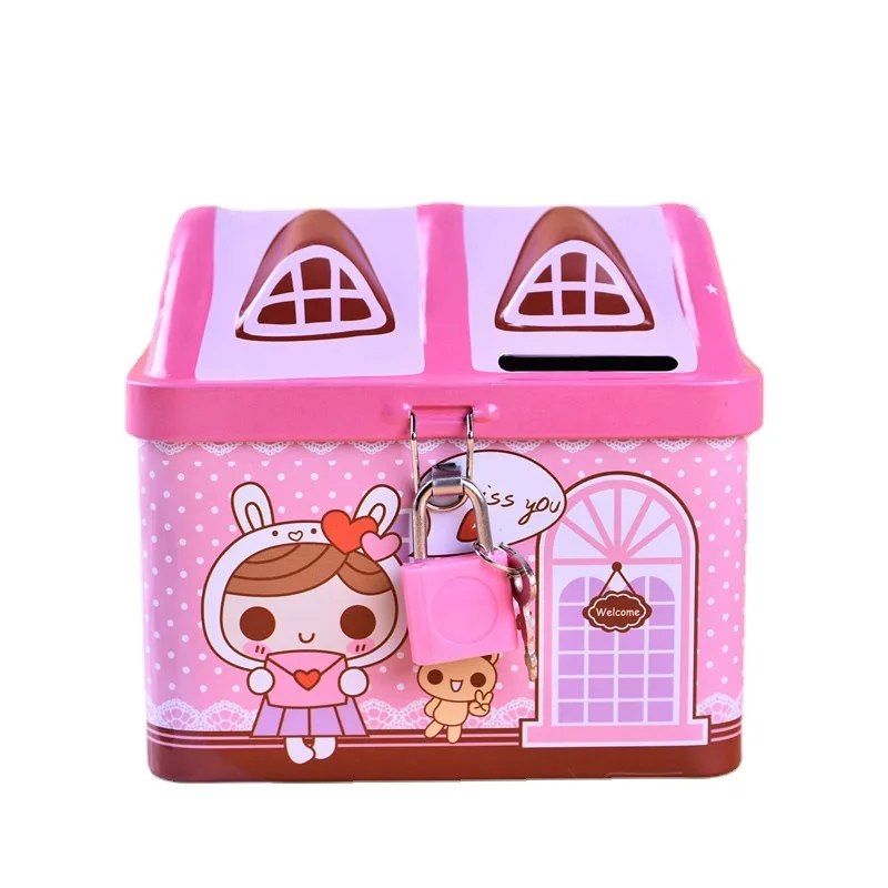 

Серебряный сейф, депозитная коробка, портативная копилка, оригинальная копилка для взрослых, копилка для экономии денег