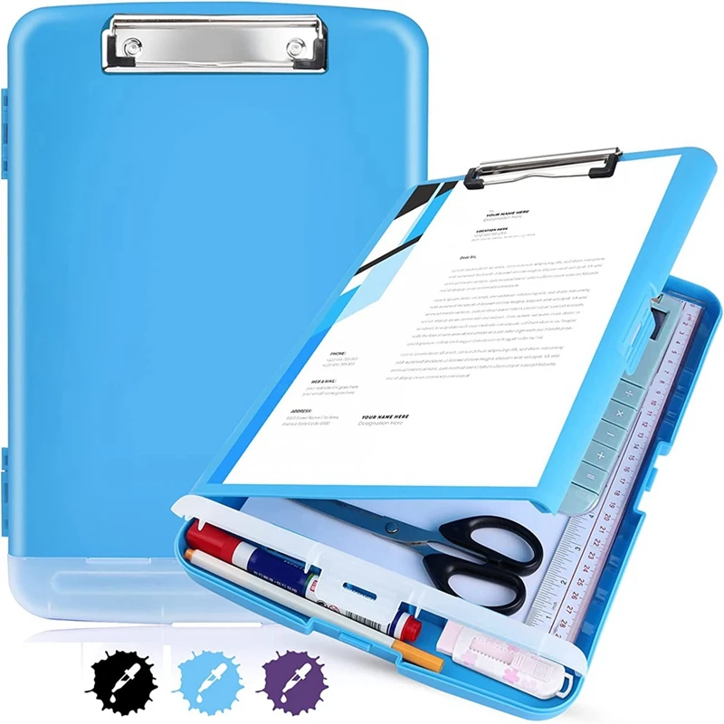 

Clipboards With Heavy Duty,8.5X11clip Boards With Low Profile Clip,Side Opening,A4 Size For Office, School And Home