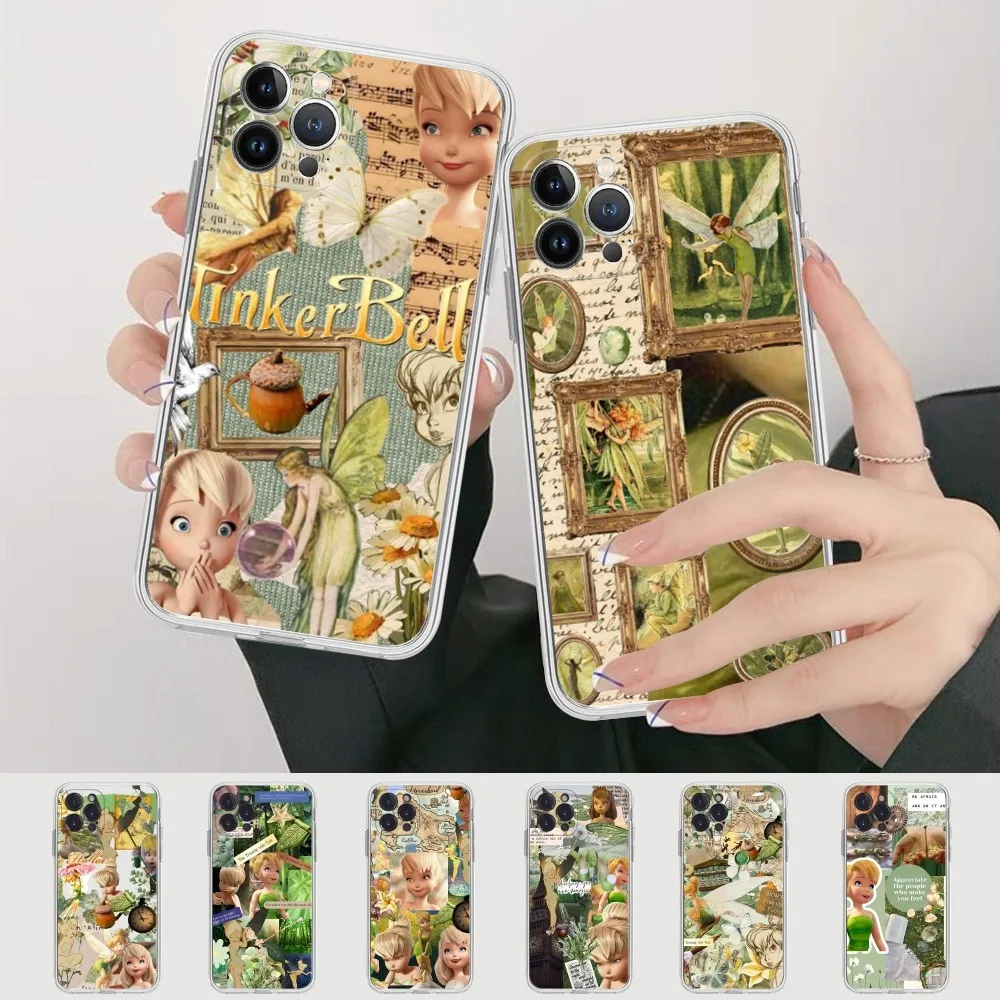 Чехол для телефона Disney Tinker Bell iPhone 14 11 12 13 Mini Pro XS Max Cover 6 7 8 Plus X XR SE 2020 Funda Shell