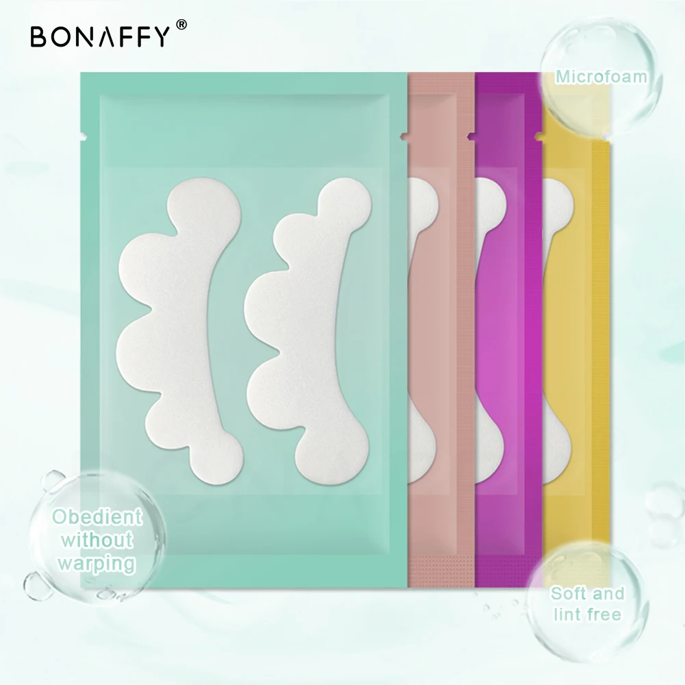 50pairs Micro Foaming Eyepads Eyelash Extension Eyepatch Lint Free Patches Makeup Tools Under Eye Pads Patch for Lash Extension