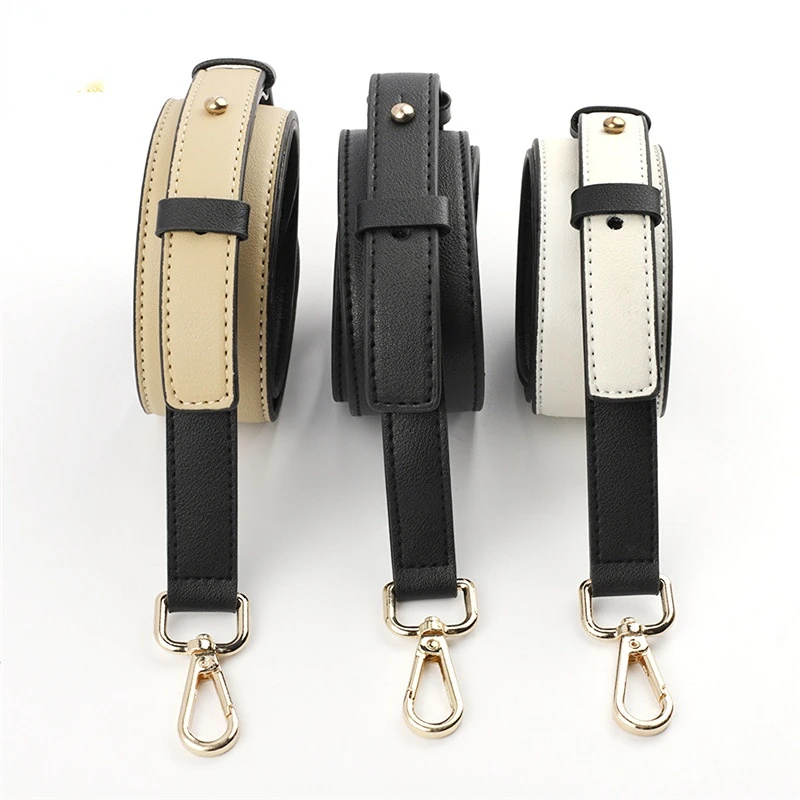 110-126cm Chic Bag Strap Handbag Handles PU Leather Shoulder Strap 4cm Wide Long Adjustable Shoulder Bag Belt Bag Accessories