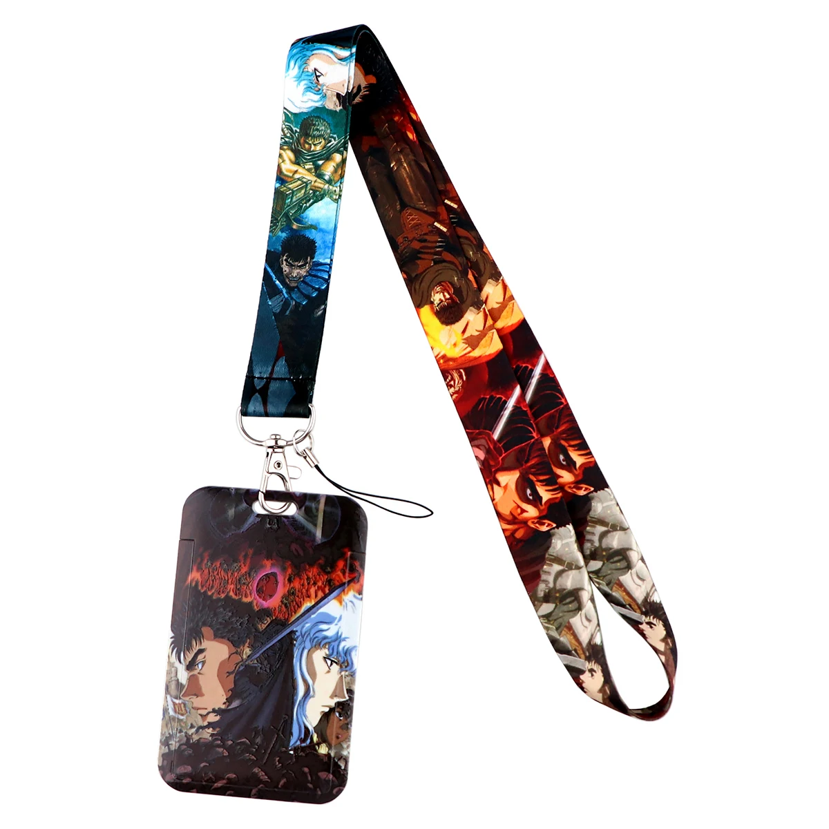 

Lanyard Keychain Anime Berserk ID Credit Card Cover Pass Mobile Phone Neck Straps Badge Holder Key Holder Accessories
