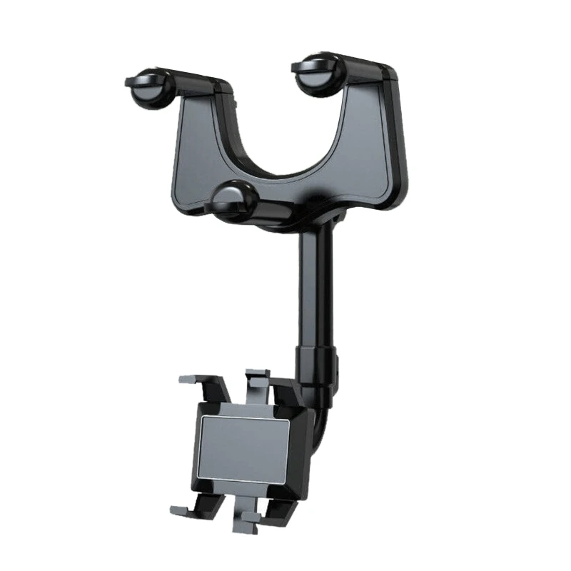 

Car Phone Mount Rearview Mirror Bracket GPS Mount Holder 360 Degree Rotation
