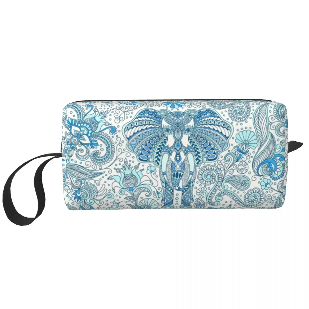 

Indian Paradise Elephant Mandala Travel Toiletry Bag Women Animal Cosmetic Makeup Organizer Beauty Storage Bags Dopp Kit Case