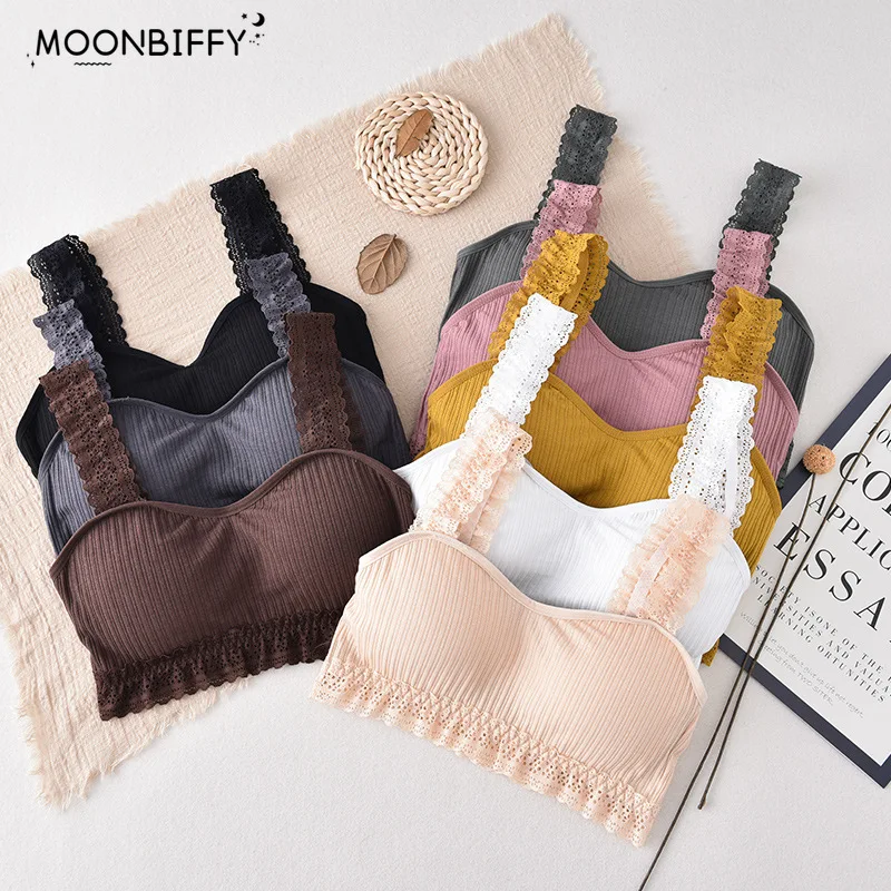 

Женские укороченные топы, бюстгальтер, кружевной бюстгальтер без косточек, сексуальное нижнее белье, бесшовное нижнее белье, бюстгальтер с...