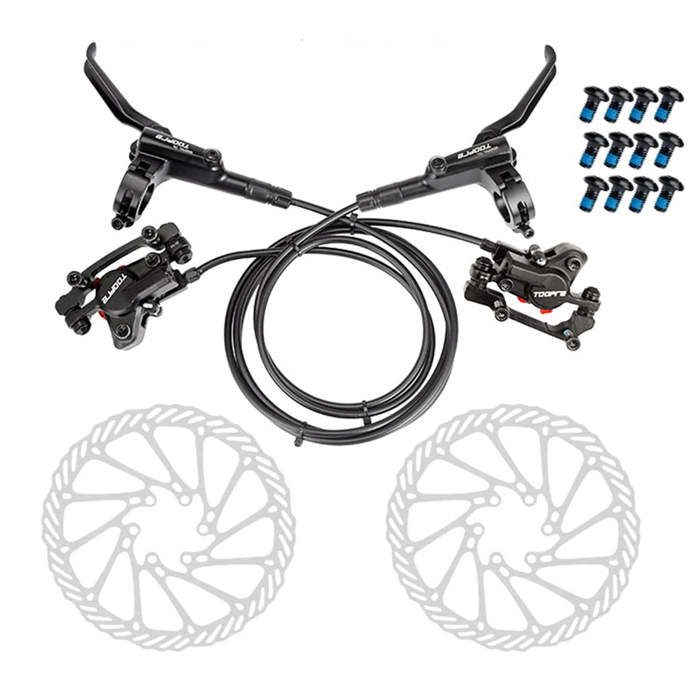 

TOOPRE Hydraulic Brake Kit Mountain MTB Bicycle Front Rear Disc Brakes Pads Rotor Bike Accessories Parts